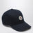 Cappello da baseball con patch in cotone blu