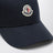 Cappello da baseball con patch in cotone blu
