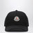 Schwarze Baseballkappe aus Baumwolle mit Patch