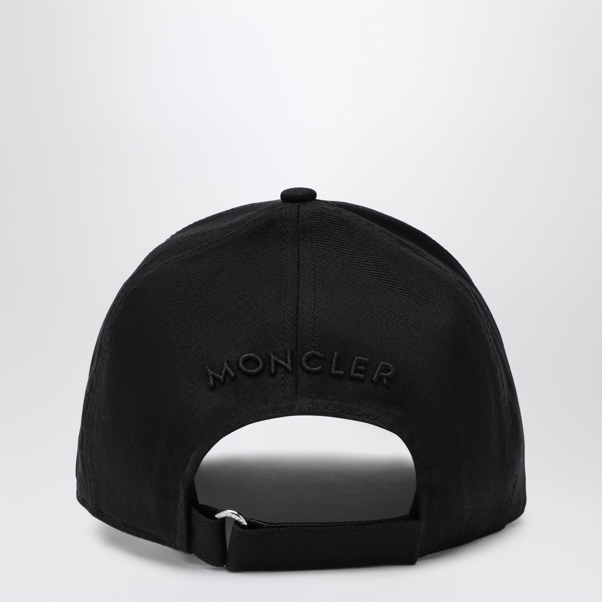 Schwarze Baseballkappe aus Baumwolle mit Patch