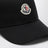 Schwarze Baseballkappe aus Baumwolle mit Patch