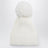 White wool beanie with pom-pom