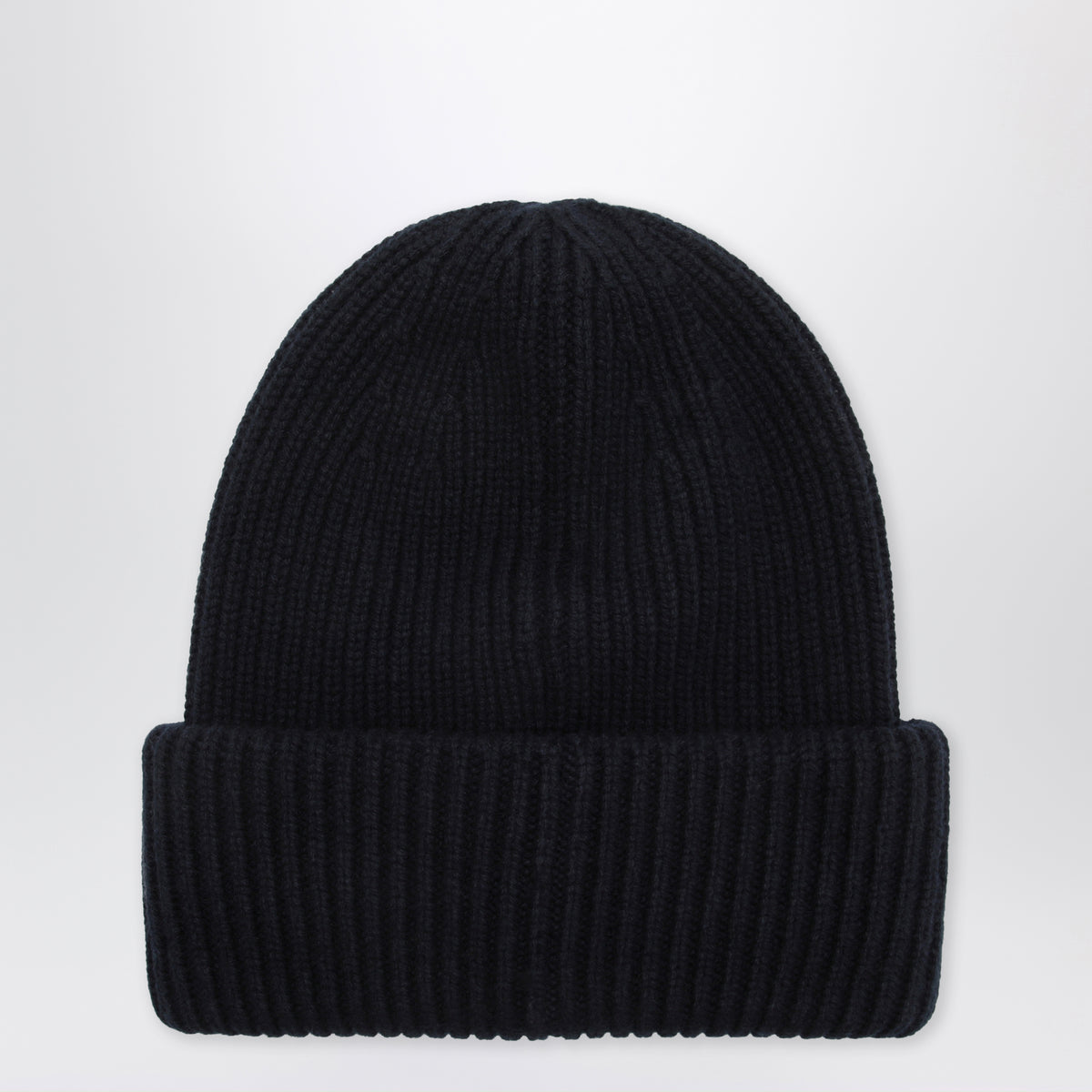 Blue wool and cashmere beanie