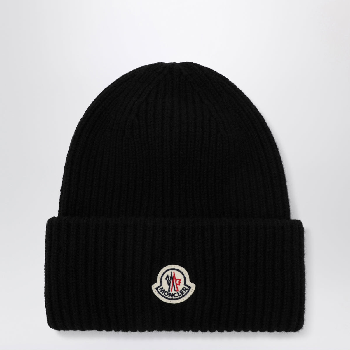 Berretto nero in lana e cashmere
