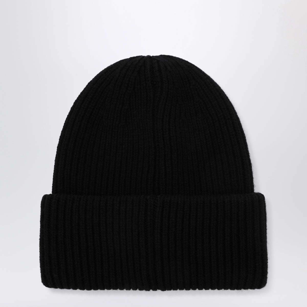 Berretto nero in lana e cashmere