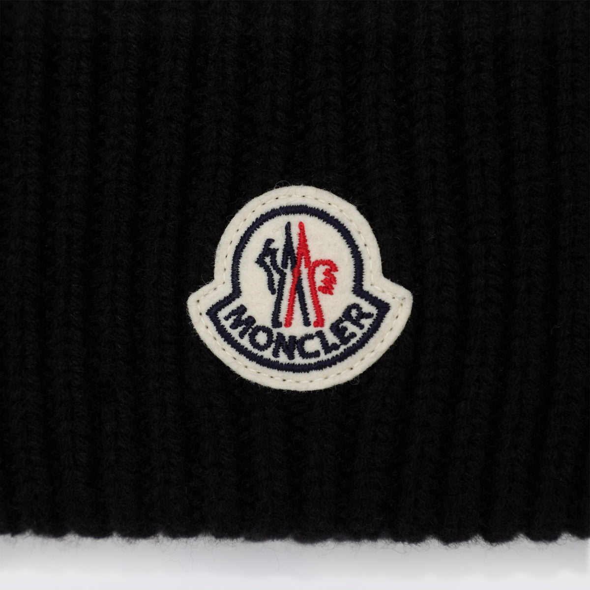 Berretto nero in lana e cashmere