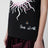 Black T-shirt with logo print