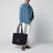 Borsa tote Big Pony in cotone blu navy