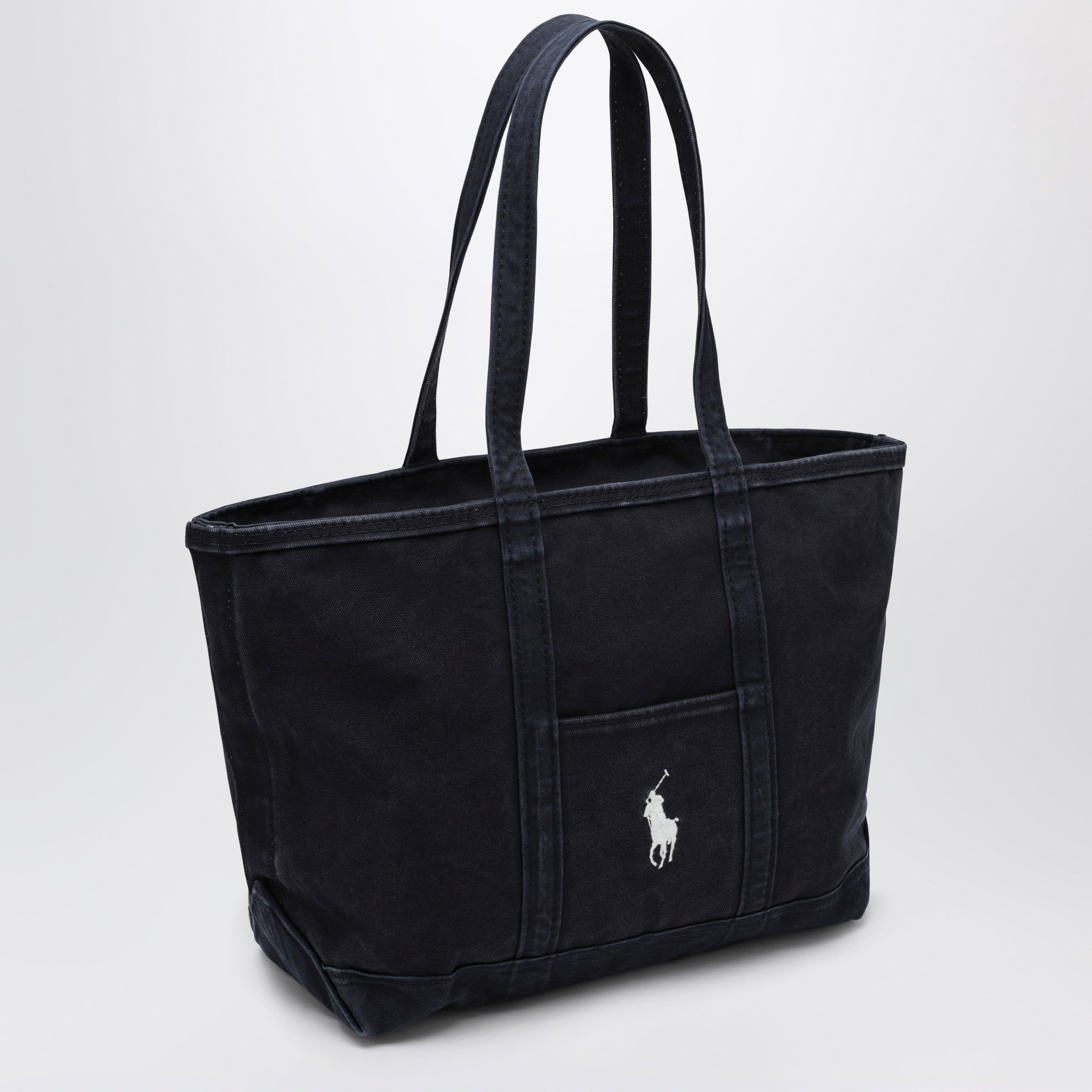 Polo Ralph Lauren Navy cotton Big Pony tote bag | TheDoubleF