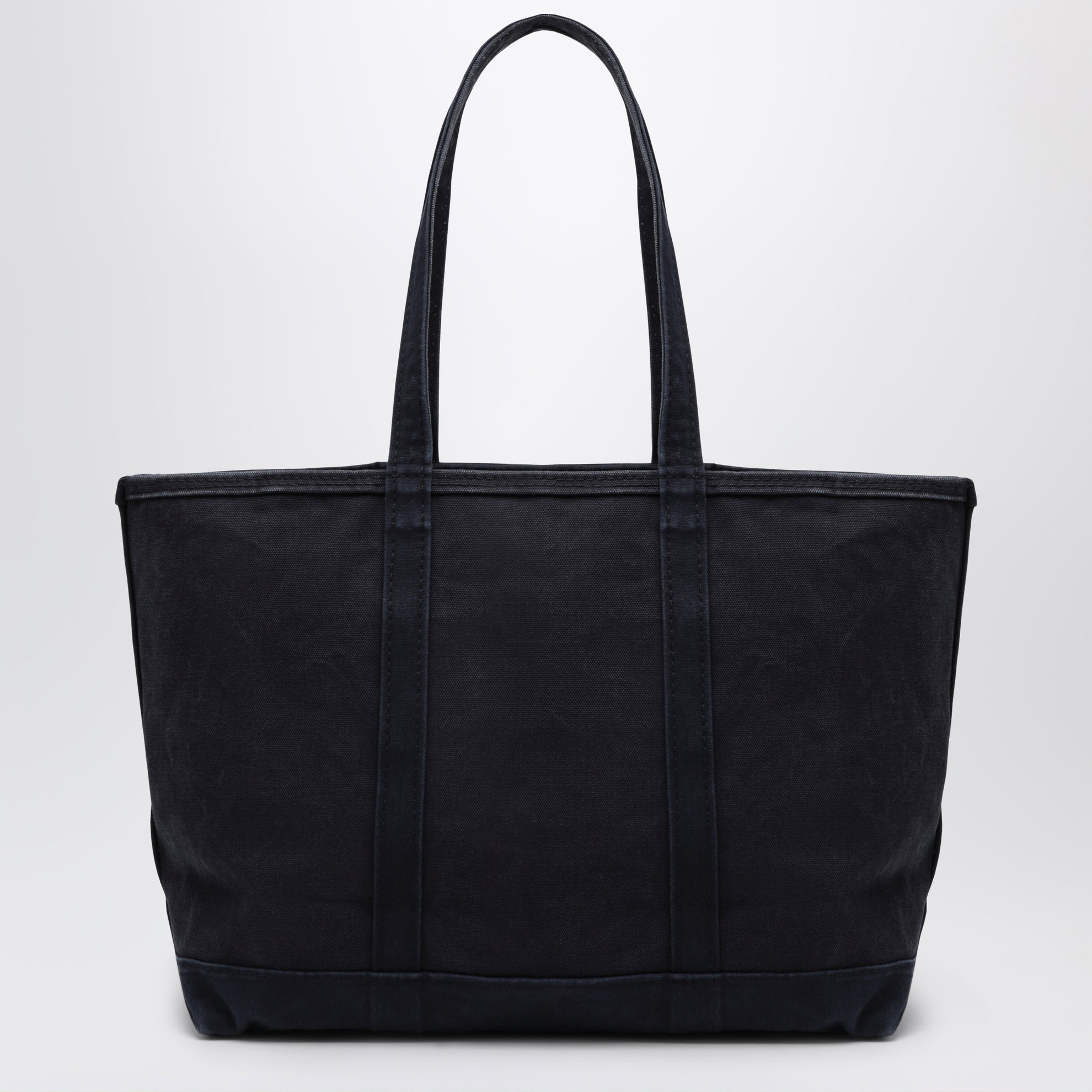 Borsa tote Big Pony in cotone blu navy