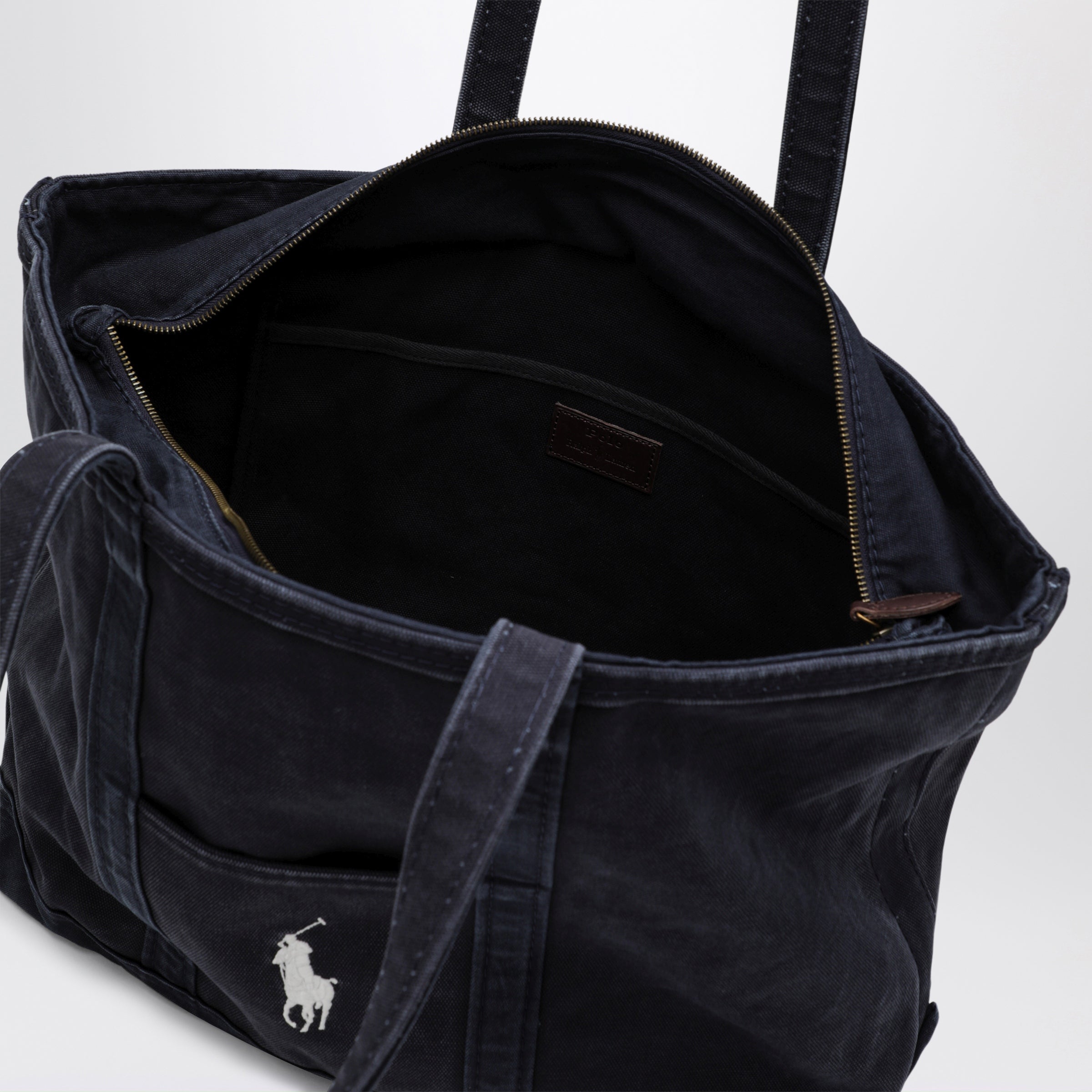 Polo Ralph Lauren Navy cotton Big Pony tote bag | TheDoubleF