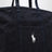 Borsa tote Big Pony in cotone blu navy