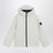 Ivory zip jacket in polyester canvas
