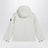Ivory zip jacket in polyester canvas