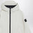 Ivory zip jacket in polyester canvas
