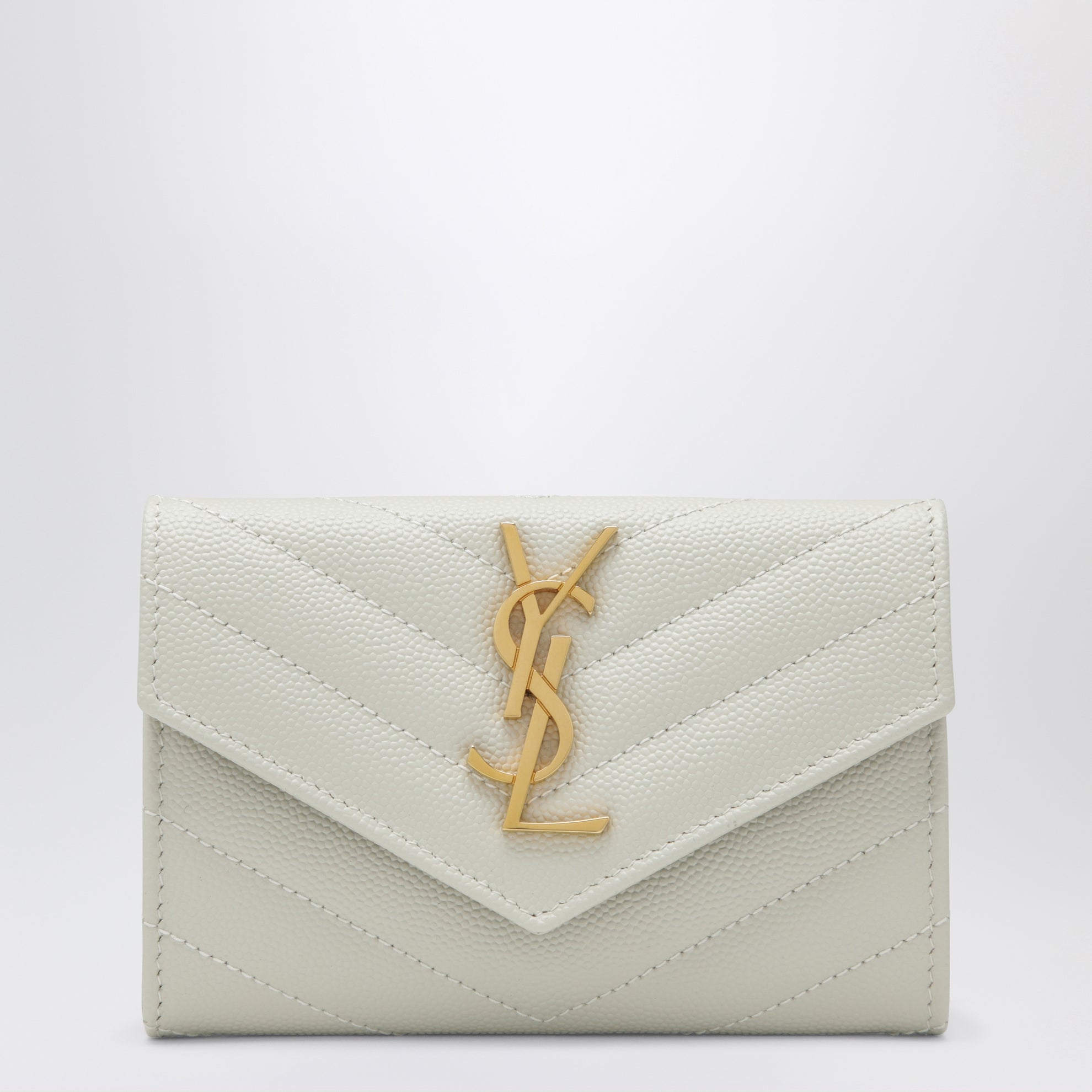 Monogram Envelope small wallet in cream