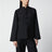Black Wool Jacket with Pankou Closure