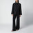 Black Wool Jacket with Pankou Closure