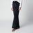 Pantalone blu notte in velluto a costine
