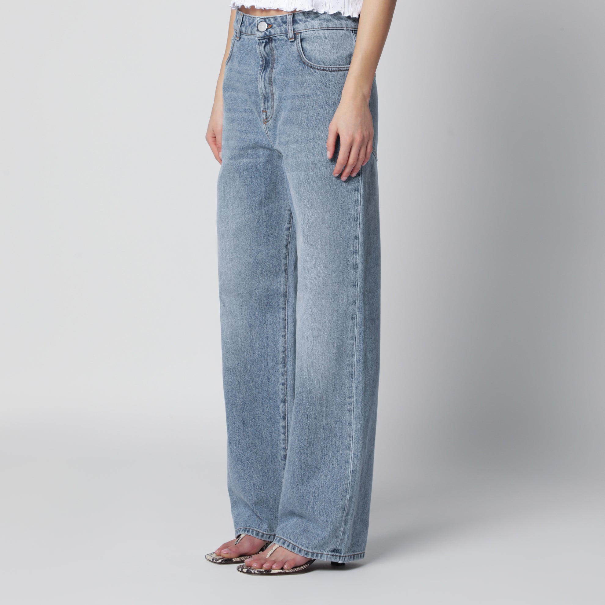 Classic blue loose-fit jeans