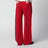 Red cotton trousers
