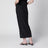 Black sarong-effect skirt