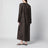 Robe en soie avec fermeture pankou couleur terre
