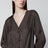 Robe en soie avec fermeture pankou couleur terre