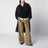 Cappotto blu navy in misto cotone e lana