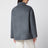 Dark Grey Mélange Double-Faced Wool Jacket with Pankou Closure