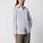 Striped cotton shirt in Brown / Ivory