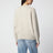 Beige mélange wool-blend sweater