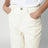 Weiße Baggy-Cordhose
