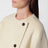 Cape coat with fringes in butter-coloured wool