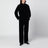 Black velvet jacket with Pankou fastening