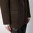 Oversized blazer in brown checked wool
