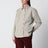 Butter-coloured wool and silk shirt