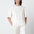 Cream cotton and wool-blend T-shirt