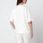Cream cotton and wool-blend T-shirt