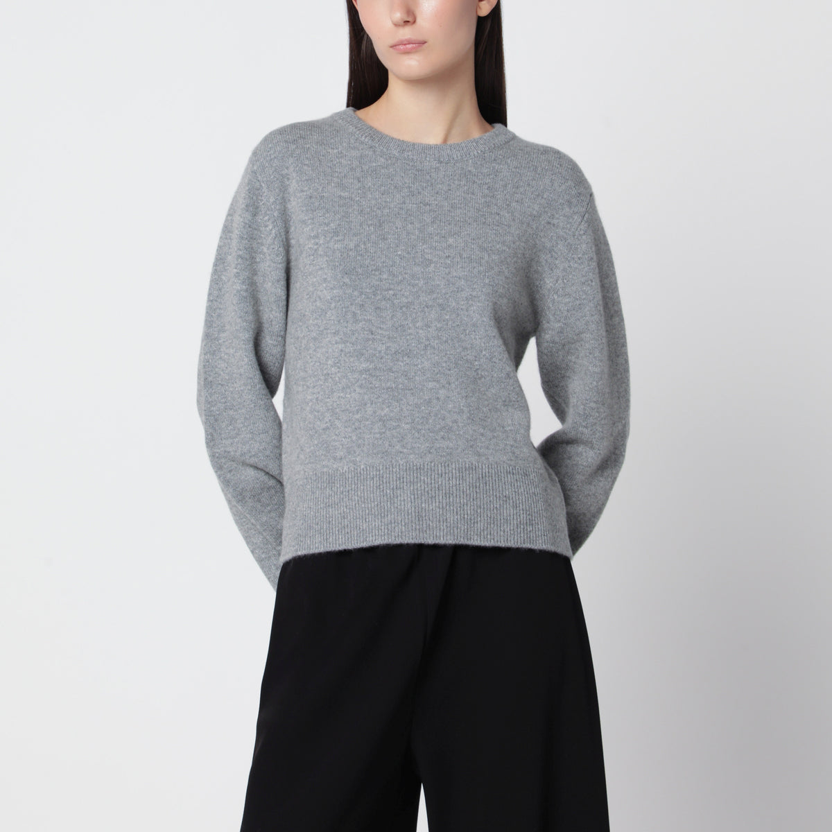 Maglione Jeanne grigio in cashmere