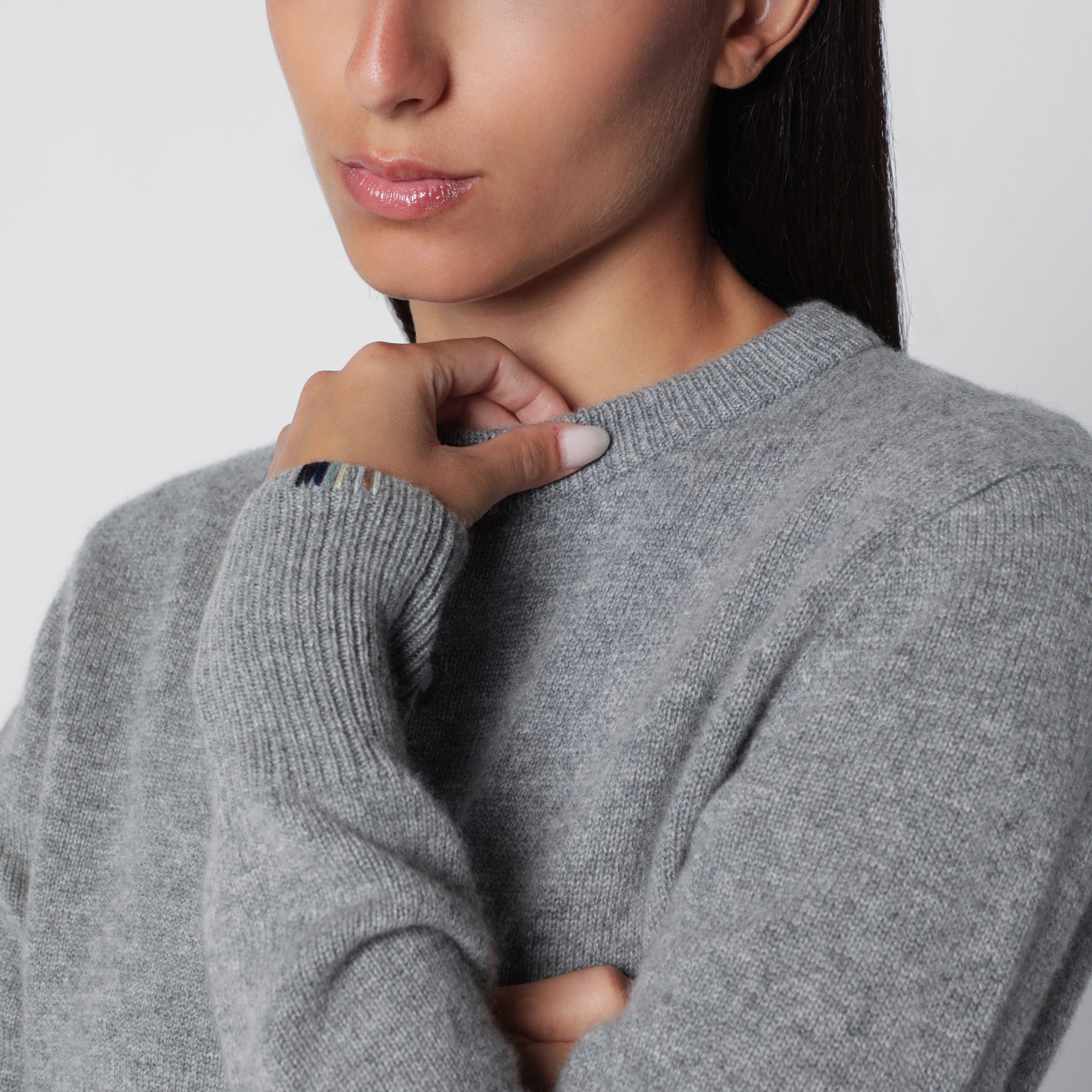 Cardigan Little Lamb color capra in cashmere