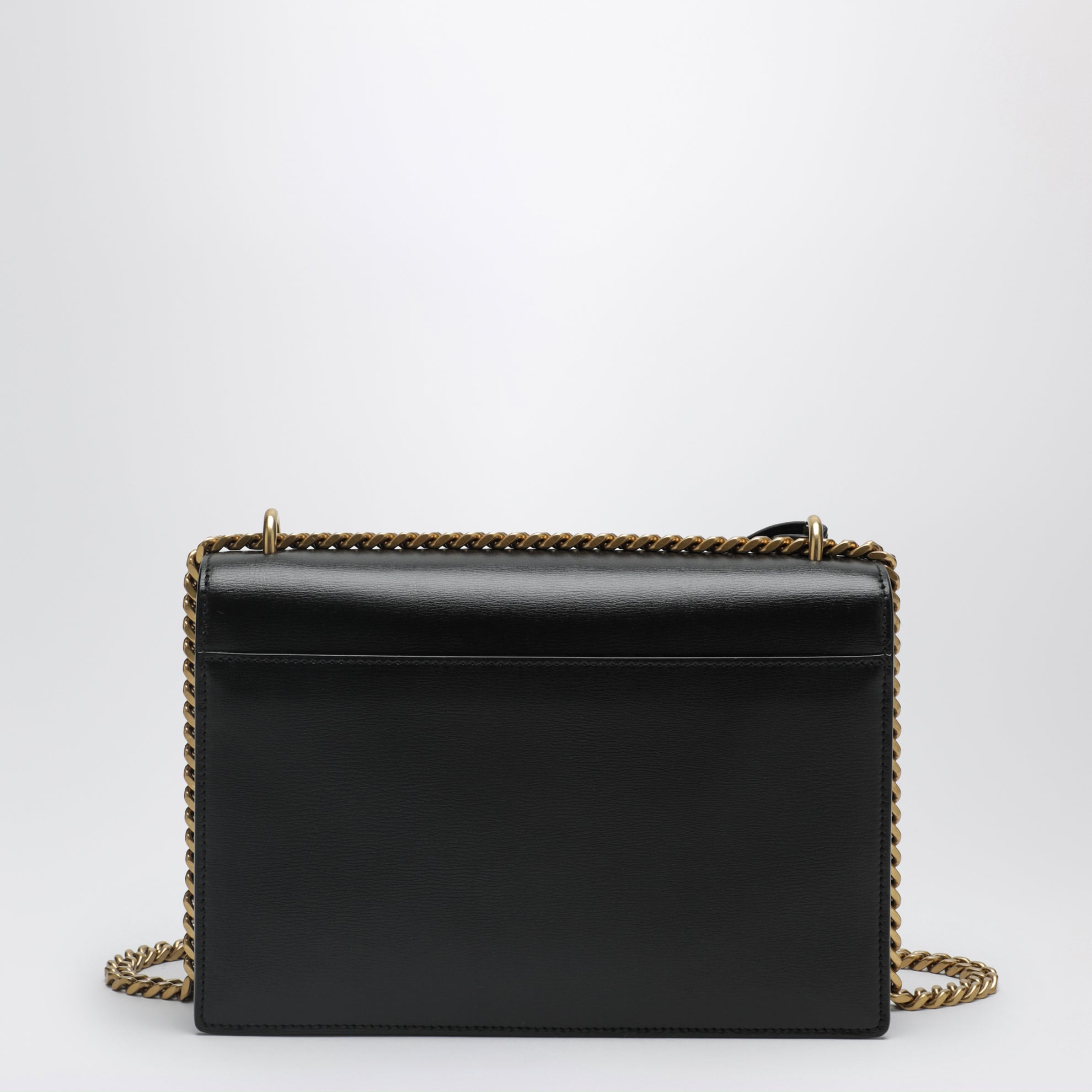 Black Medium Sunset Smooth Leather Bag