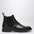 Black leather Chelsea boots