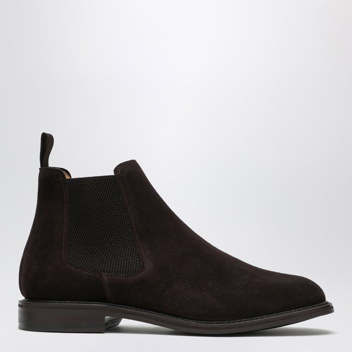 Bottines Chelsea marron en daim