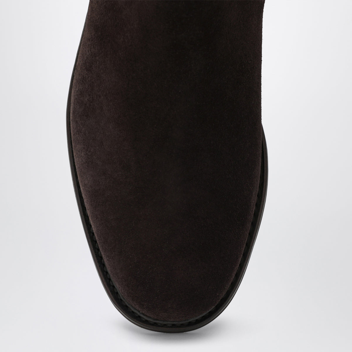Bottines Chelsea marron en daim
