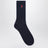 Navy/red cotton-blend logo socks
