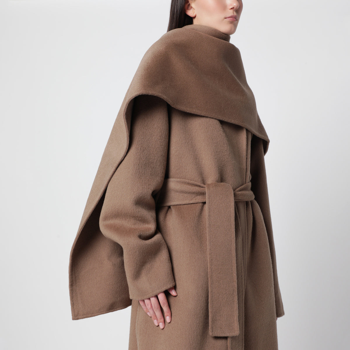 Micha tan wool scarf