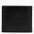 Black leather bi-fold wallet
