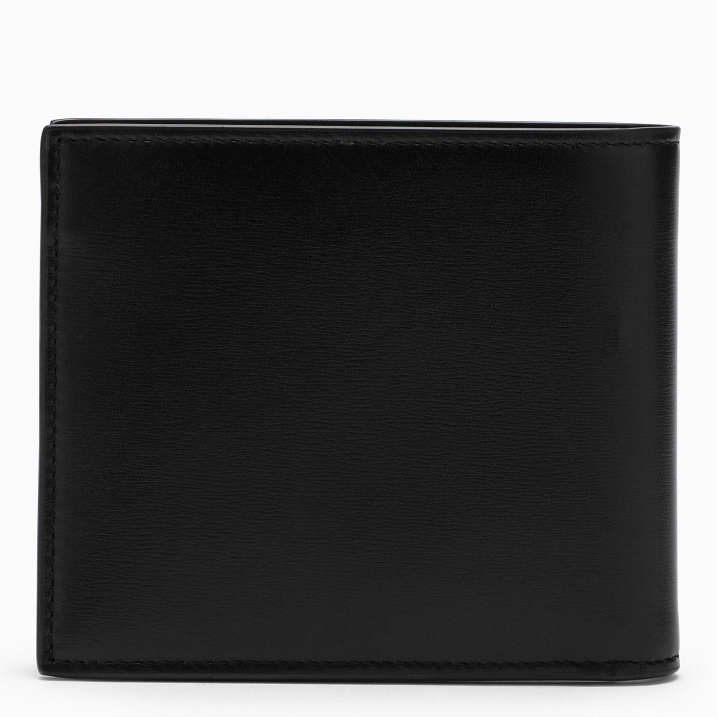 Black leather bi-fold wallet
