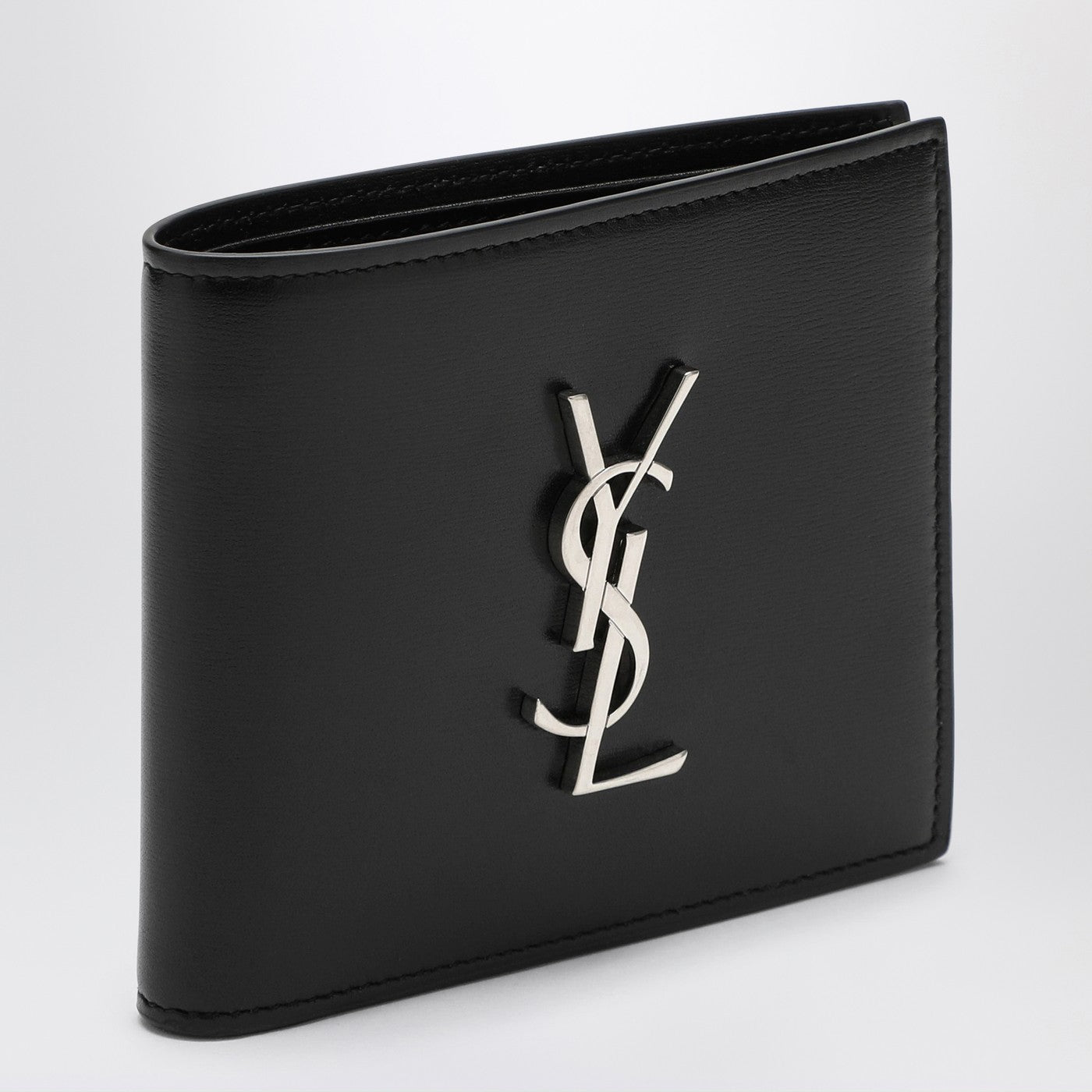 Portafoglio bifold in pelle nera